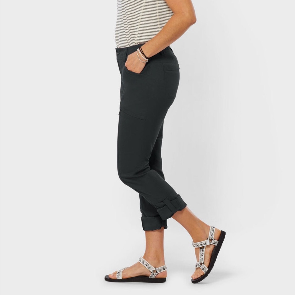 Duluth Trading Co Women Dry on the Fly Slim Leg Pants Black Outdoor Chic 14 X 33 - Picture 4 of 16